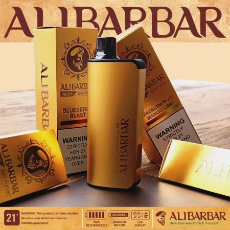 Alibarbar-9000口拋棄式/一次性-大容量3%尼古丁-台灣現貨